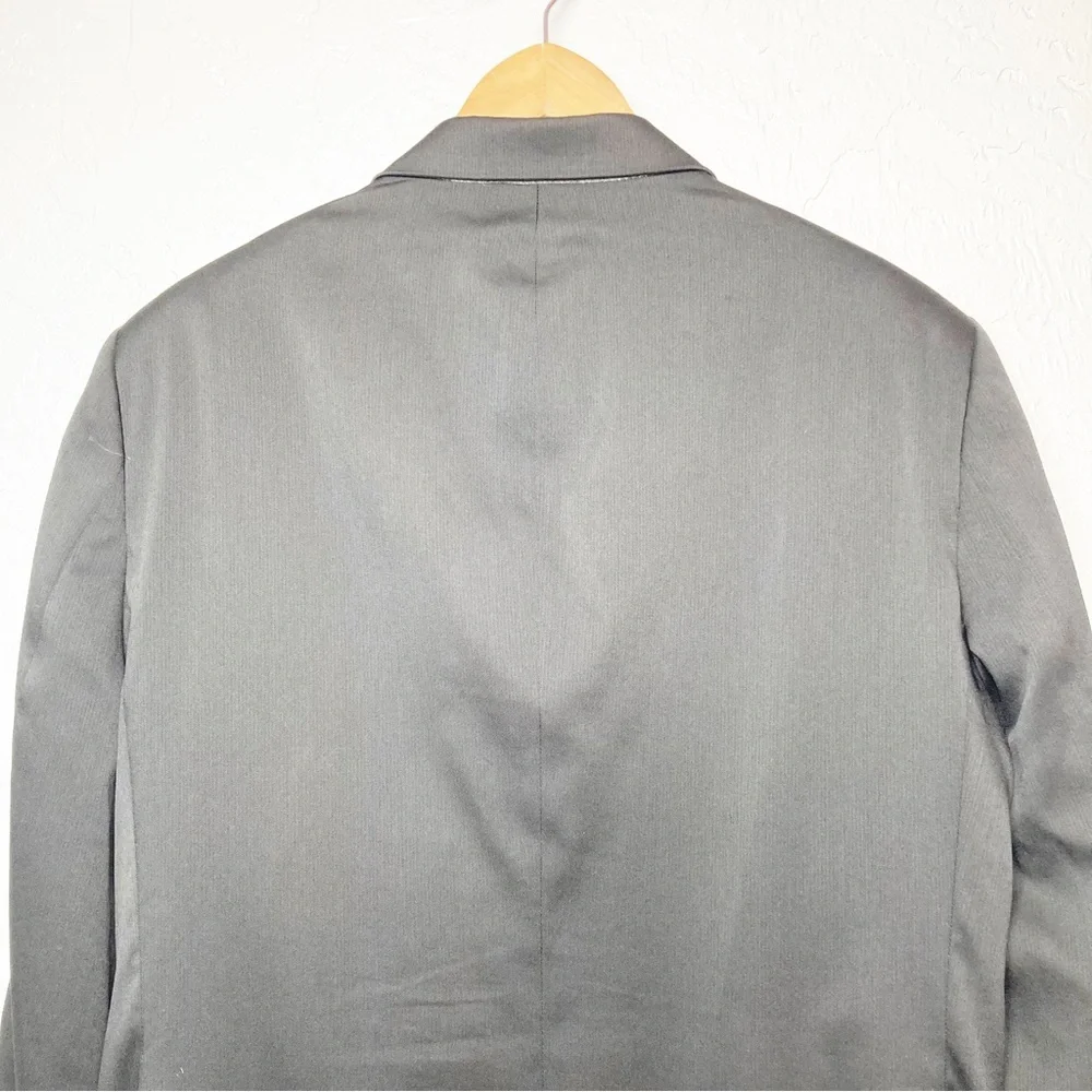 Mens haggar tailored fit suit coat dark grey